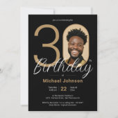 Uitnodiging voor de 30e verjaardag van Black Gold (Voorkant)