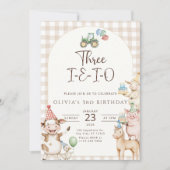 Uitnodiging voor de 3e verjaardag van Three I E I (Voorkant)