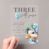 Uitnodiging voor de 3e verjaardag van Three Silly (Insitu (Draagbaar))