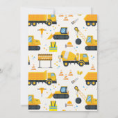 Uitnodiging voor de 4e verjaardag van de bouwkraan (Achterkant)