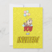 Uitnodiging voor de 4e verjaardag van de Koninklij (Achterkant)