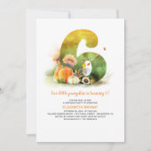 Uitnodiging voor de 6e verjaardagsfeest van Kleine (Voorkant)