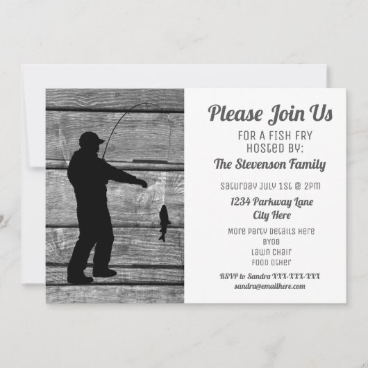 Uitnodiging voor de achtertuin van de viskwekerij  (Voorkant)