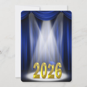 Uitnodiging voor de afstudeerceremonie van Blue an