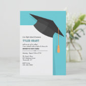 Uitnodiging voor de afstudeerhoed ceremony (met ho (Staand voorkant)