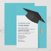 Uitnodiging voor de afstudeerhoed ceremony (met ho (Voorkant / Achterkant)