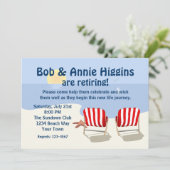 Uitnodiging voor de aftredingspartij voor elke voo (Staand voorkant)