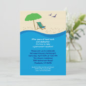 Uitnodiging voor de aftredingspartij voor elke voo (Staand voorkant)