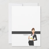 Uitnodiging voor de aftredingspartij voor vrouweli (Achterkant)