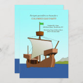 Uitnodiging voor de Age of Discovery Columbus Day (Voorkant / Achterkant)