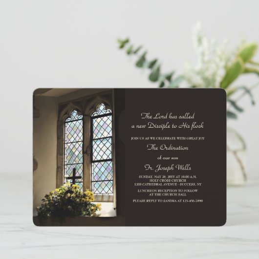 Uitnodiging voor de allereerste bestelling van Gla (Staand voorkant)