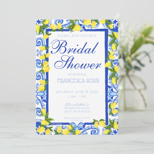 Uitnodiging voor de Amalfikust (Staand voorkant)