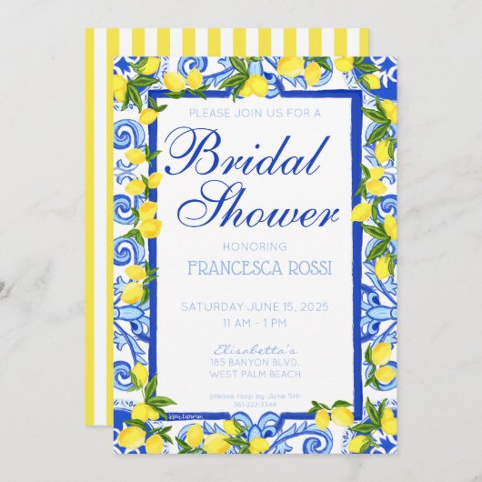 Uitnodiging voor de Amalfikust (Voorkant / Achterkant)