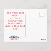 Uitnodiging voor de Amerikaanse Vlag Patriottische (Achterkant)