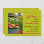 Uitnodiging voor de appelpluktijd (Voorkant / Achterkant)