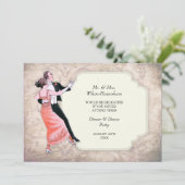  uitnodiging voor de avondeten- en danspartner (Staand voorkant)