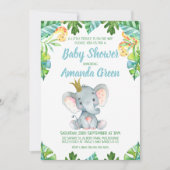 Uitnodiging voor de baby shower van de Kleine Prin (Voorkant)