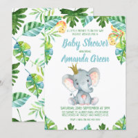Uitnodiging voor de baby shower van de Kleine Prin