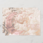 Uitnodiging voor de Baby Shower van Moon Girl (Voorkant / Achterkant)