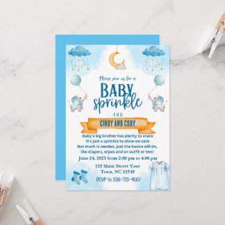 Uitnodiging voor de Baby Sprinkle