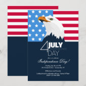 Uitnodiging voor de Bald Eagle Independence Day (Voorkant / Achterkant)