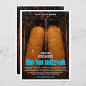 Uitnodiging voor de bar mitswa film (Voorkant / Achterkant)