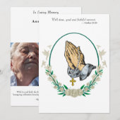 Uitnodiging voor de begrafenis (Voorkant / Achterkant)