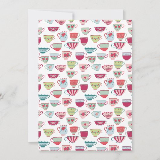 Uitnodiging voor de Beker van het Tea-evenement (Achterkant)