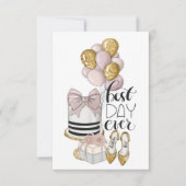 Uitnodiging voor de beste dag van de bevalling (Voorkant)