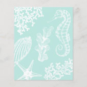 Uitnodiging voor de bestemming van het strand voor (Achterkant)