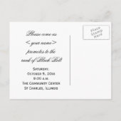 Uitnodiging voor de bevordering van de zwarte gord (Achterkant)