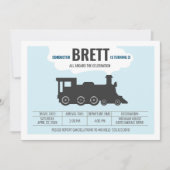 uitnodiging voor de Birthday-treinpartij (Voorkant)