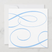 Uitnodiging voor de blauwe Heilige Communie (Achterkant)