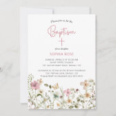 Uitnodiging voor de bloemendoop in het wild (Voorkant)