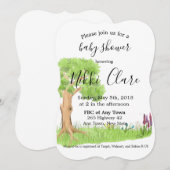 Uitnodiging voor de boomstructuur van het verhaalb (Voorkant / Achterkant)