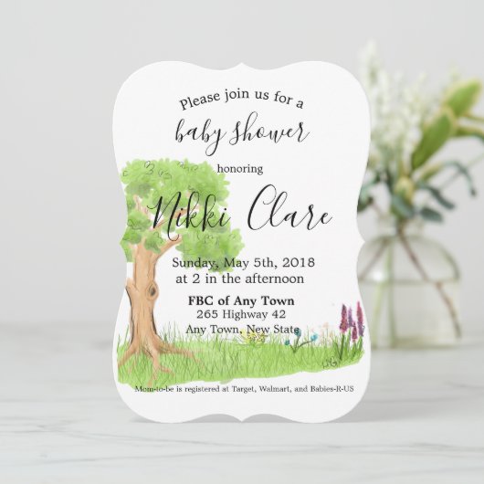 Uitnodiging voor de boomstructuur van het verhaalb (Staand voorkant)