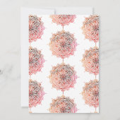 Uitnodiging voor de Bourgogne Red Mehndi Ceremony (Achterkant)