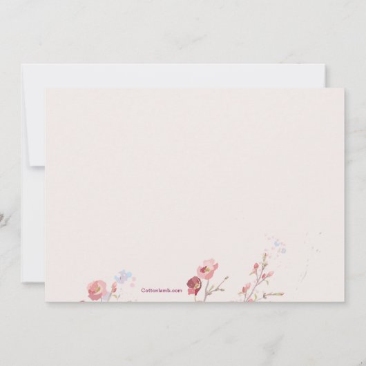 Uitnodiging voor de Britse emboce Birthday Party (Achterkant)