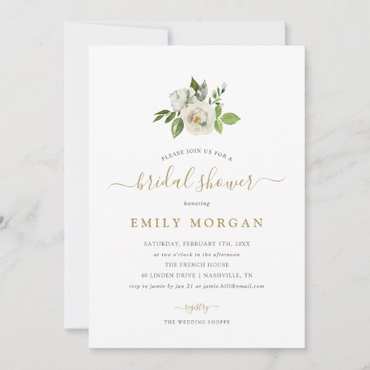 Uitnodiging voor de Bruidsmeisjes Bruiloftsfeest G (Voorkant)