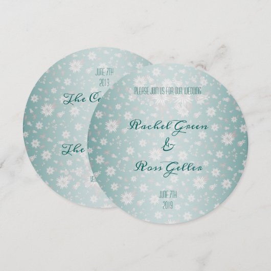  uitnodiging voor de bruiloft (Voorkant / Achterkant)