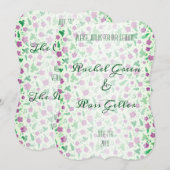  uitnodiging voor de bruiloft (Voorkant / Achterkant)