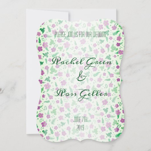  uitnodiging voor de bruiloft (Voorkant)