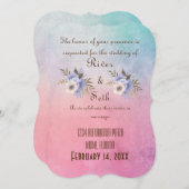 Uitnodiging voor de bruiloft (Voorkant / Achterkant)