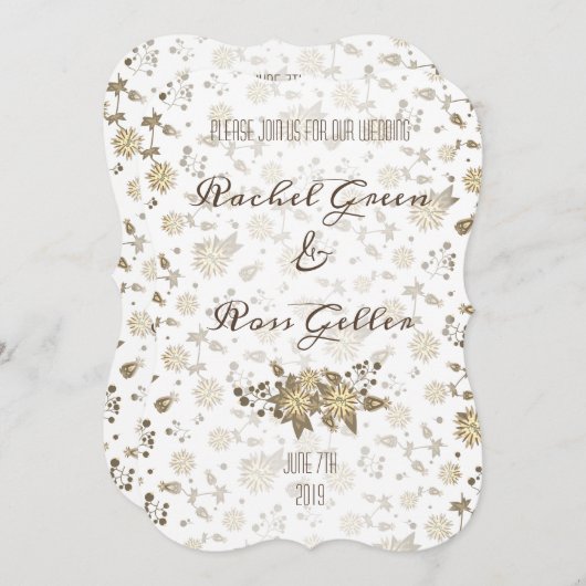  uitnodiging voor de bruiloft (Voorkant / Achterkant)