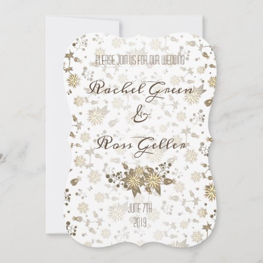  uitnodiging voor de bruiloft (Voorkant)