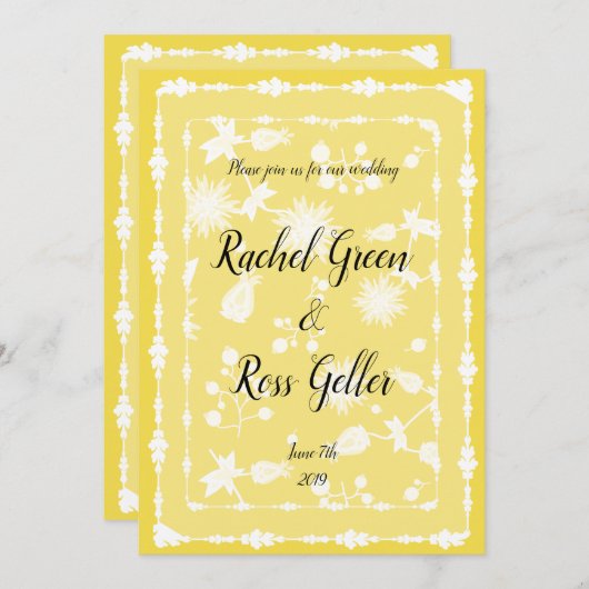  uitnodiging voor de bruiloft (Voorkant / Achterkant)