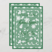  uitnodiging voor de bruiloft (Voorkant / Achterkant)