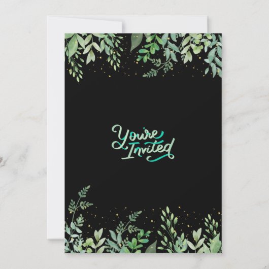 Uitnodiging voor de bruiloft & Aankondigingen Flas (Achterkant)