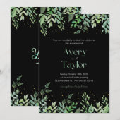 Uitnodiging voor de bruiloft & Aankondigingen Flas (Voorkant / Achterkant)