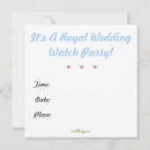 Uitnodiging voor de bruiloft van Harry en Meghan (Achterkant)